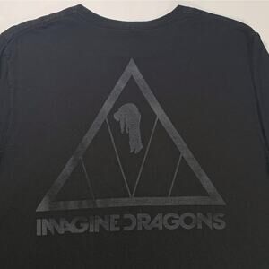 Imagine Dragons EVOLVE World Tour Concert T-Shirt Long-Sleeve Black MEDIUM